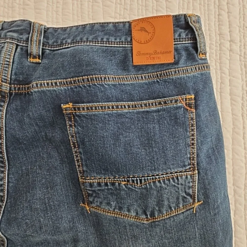 NWT Tommy Bahama Sand Drifter Jeans Men's 42x34 Dark Wash New Stretch‎ Straight